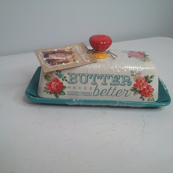 Pioneer Woman Other - Pioneer Woman Butter Dish Blossom Jubilee